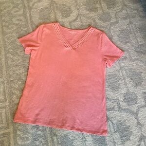 Talbots Slub Tee